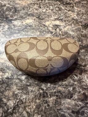 Coach Brown Signature Canvas Eyewear Case